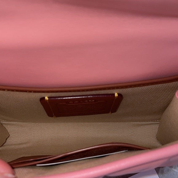 Coach Kip Turnlock Crossbody With Quilting in Candy Pink - Picture 9 of 14